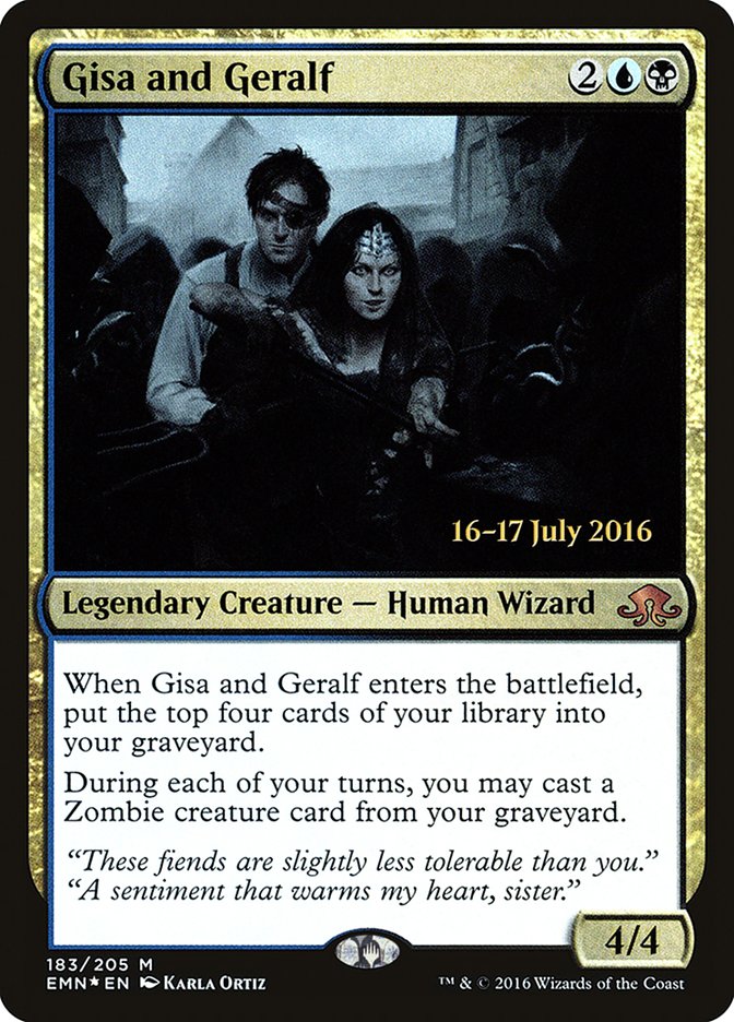 Gisa and Geralf (Prerelease) (Eldritch Moon) - (Foil): Eldritch Moon Promos