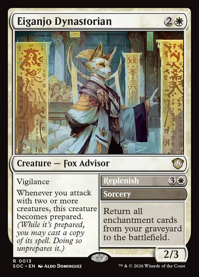 Eiganjo Dynastorian // Replenish: Secrets of Strixhaven Commander