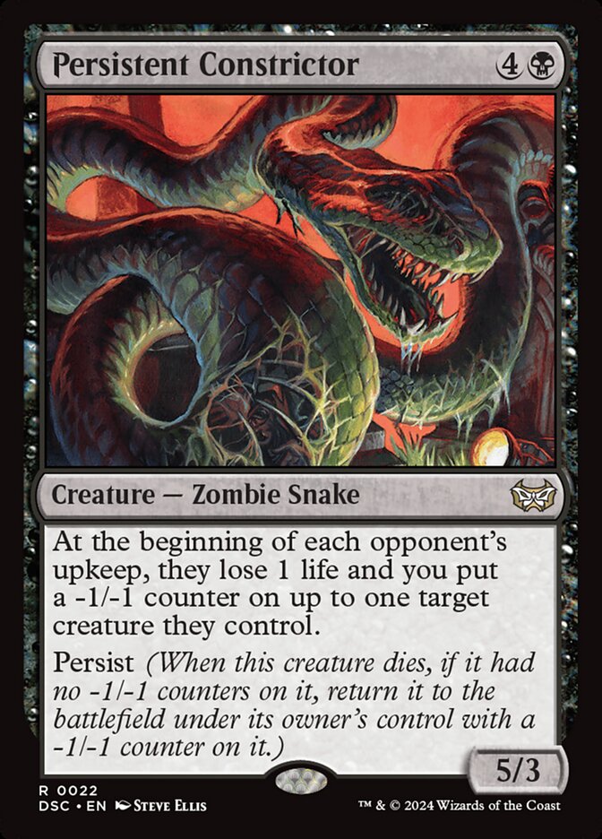 Persistent Constrictor: Duskmourn: House of Horror Commander