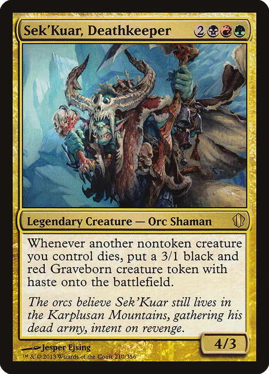 Sek'Kuar, Deathkeeper: Commander 2013