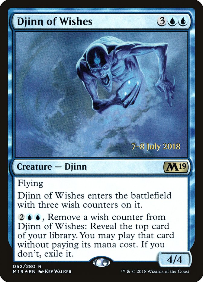 Djinn of Wishes - (Foil): Core Set 2019 Promos