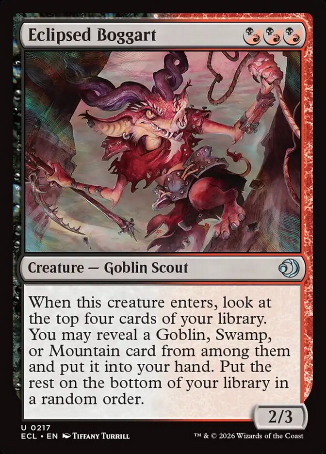 Eclipsed Boggart - (Foil): Lorwyn Eclipsed