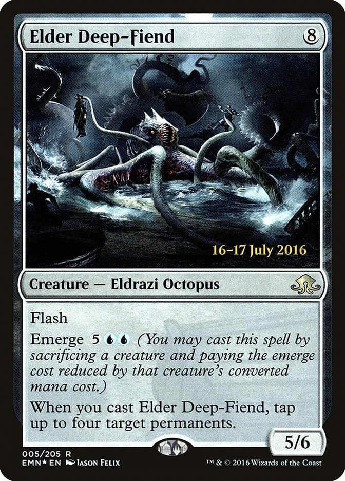 Elder Deep-Fiend - (Foil): Eldritch Moon Promos