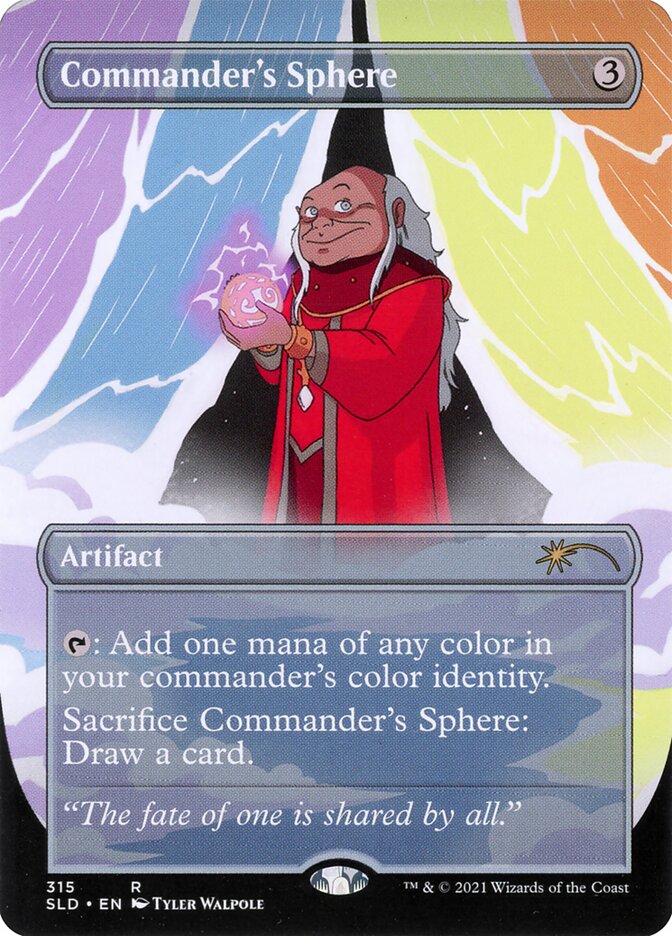 Commander's Sphere (Secret Lair) (#315) (Borderless) - (Foil): Secret Lair Drop