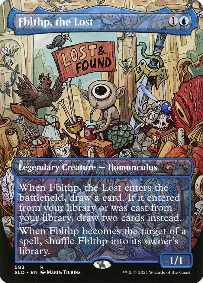 Fblthp, the Lost (Secret Lair) (Borderless) - (Foil): Secret Lair Drop