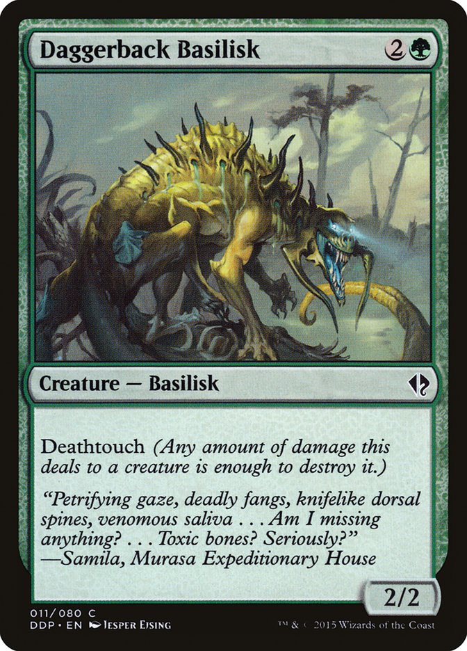 Daggerback Basilisk: Duel Decks: Zendikar vs. Eldrazi