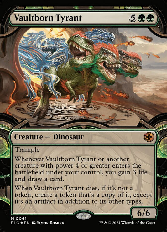 Vaultborn Tyrant (Showcase) (Raised Foil) - (Foil): The Big Score