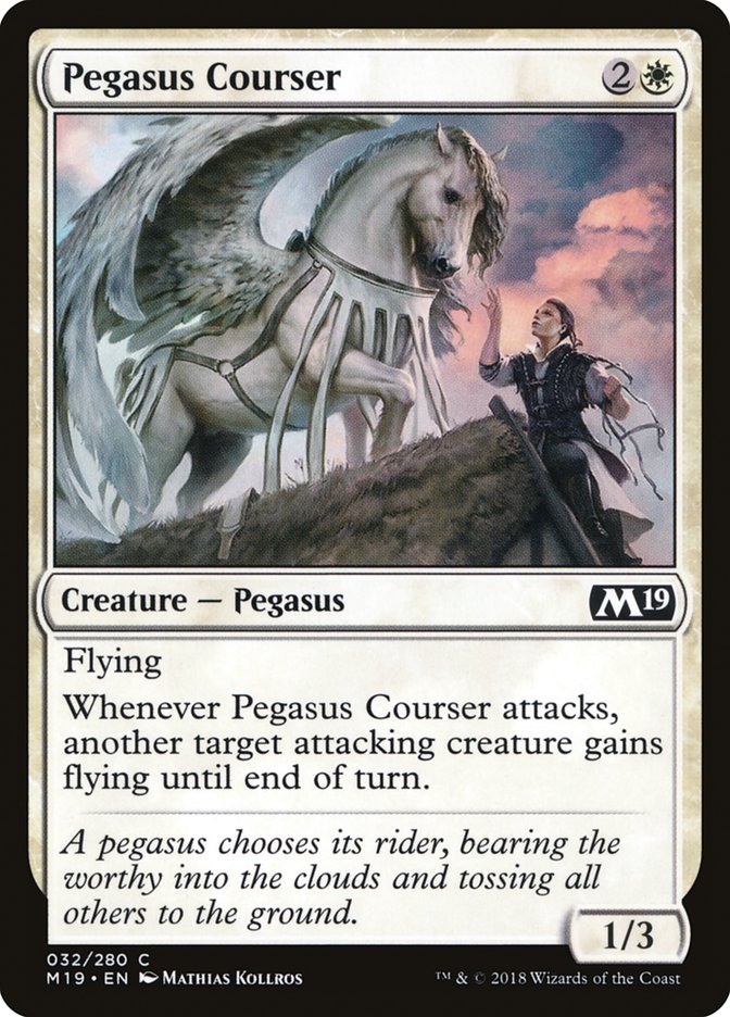 Pegasus Courser - (Foil): Core Set 2019