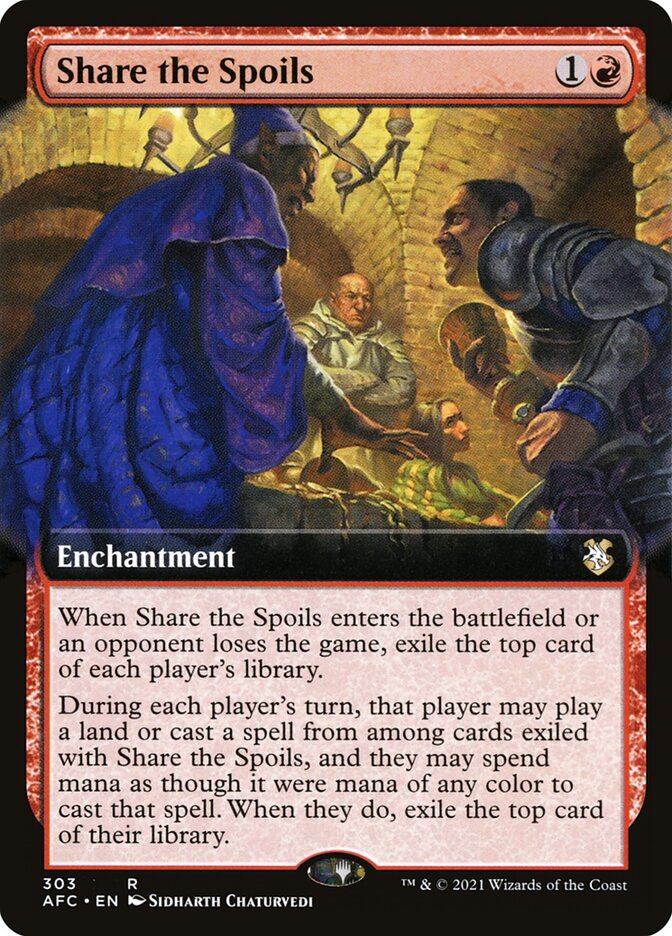 Share the Spoils (Extended Art): Forgotten Realms Commander