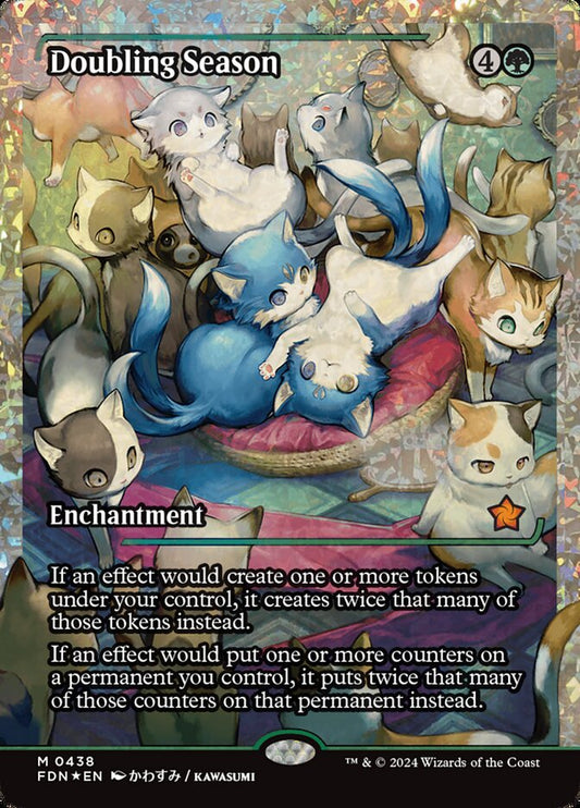 Doubling Season (Showcase) (Fracture Foil) - (Foil): Foundations