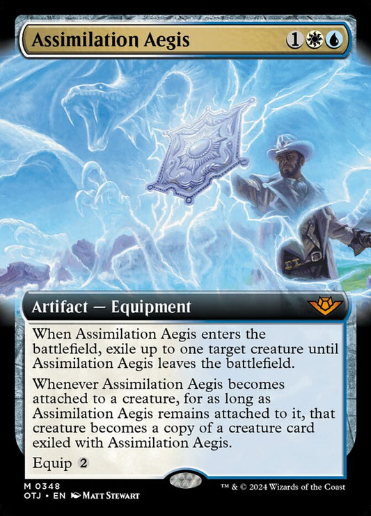 Assimilation Aegis (Extended Art) - (Foil): Outlaws of Thunder Junction