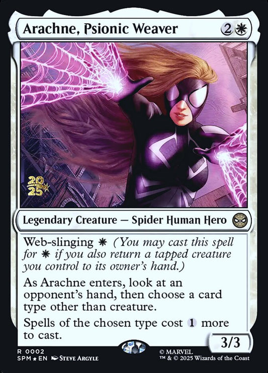 Arachne, Psionic Weaver (Prerelease) (Marvel's Spider-Man) - (Foil): Marvel's Spider-Man Promos