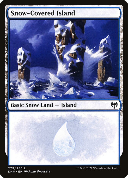 Snow-Covered Island (#279) - (Foil): Kaldheim