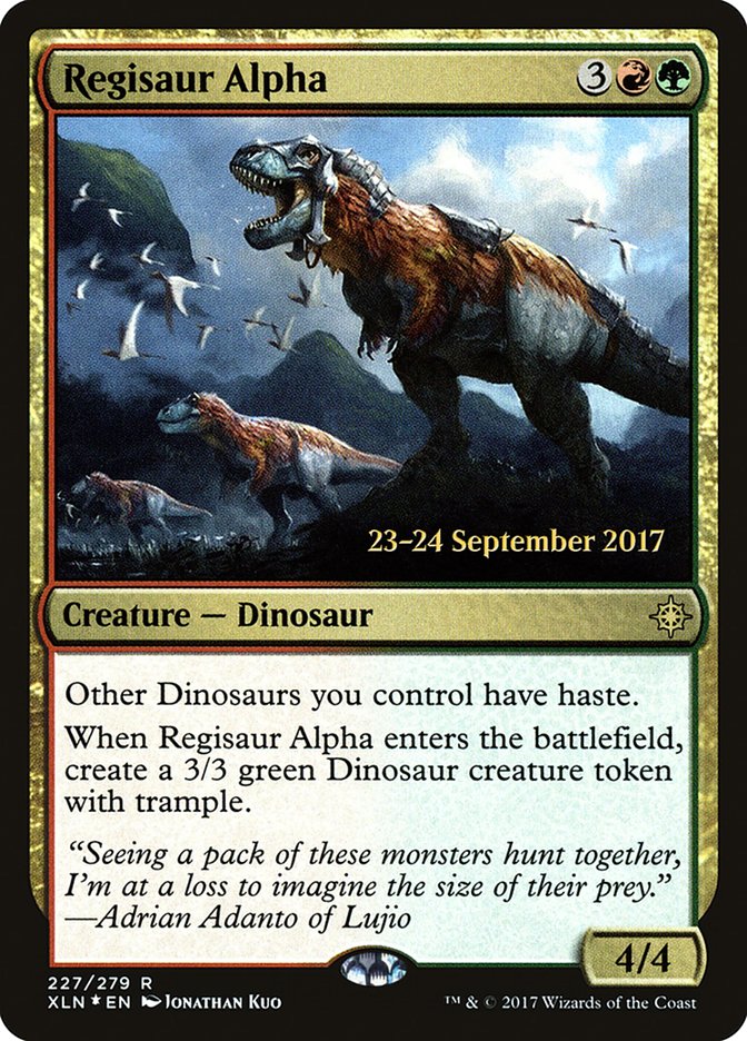 Regisaur Alpha (Prerelease) (Ixalan) - (Foil): Ixalan Promos