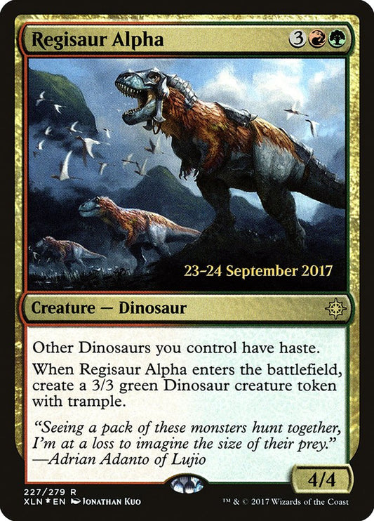 Regisaur Alpha (Prerelease) (Ixalan) - (Foil): Ixalan Promos