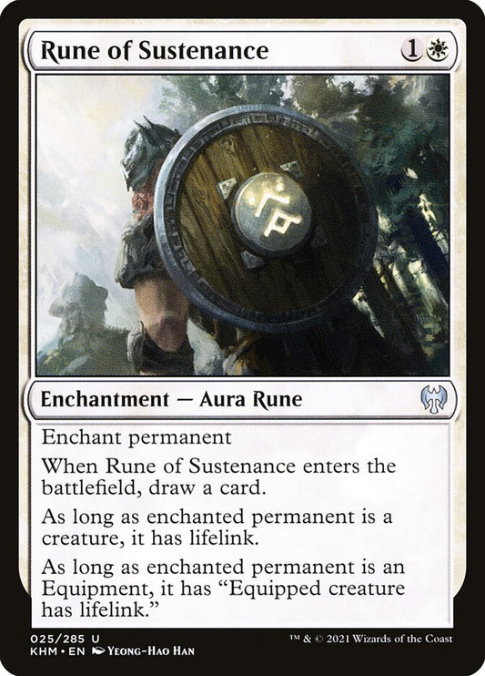 Rune of Sustenance - (Foil): Kaldheim