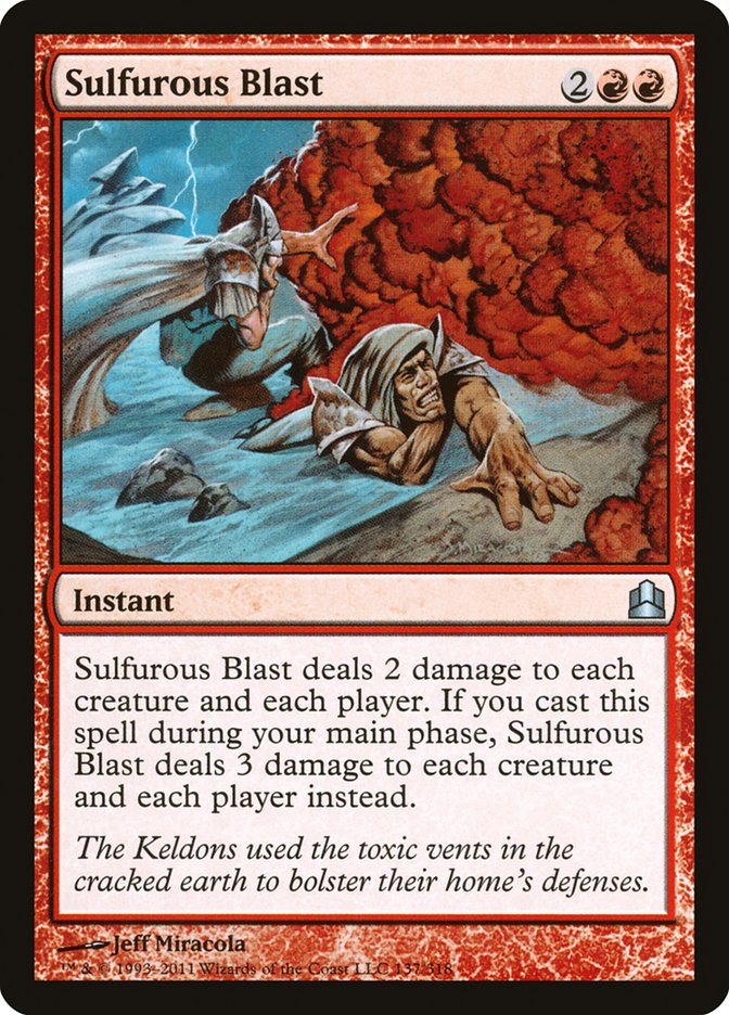 Sulfurous Blast: Commander 2011