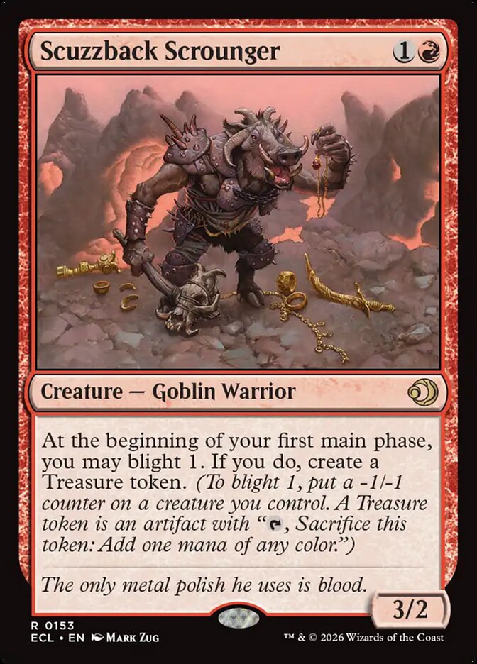 Scuzzback Scrounger - (Foil): Lorwyn Eclipsed