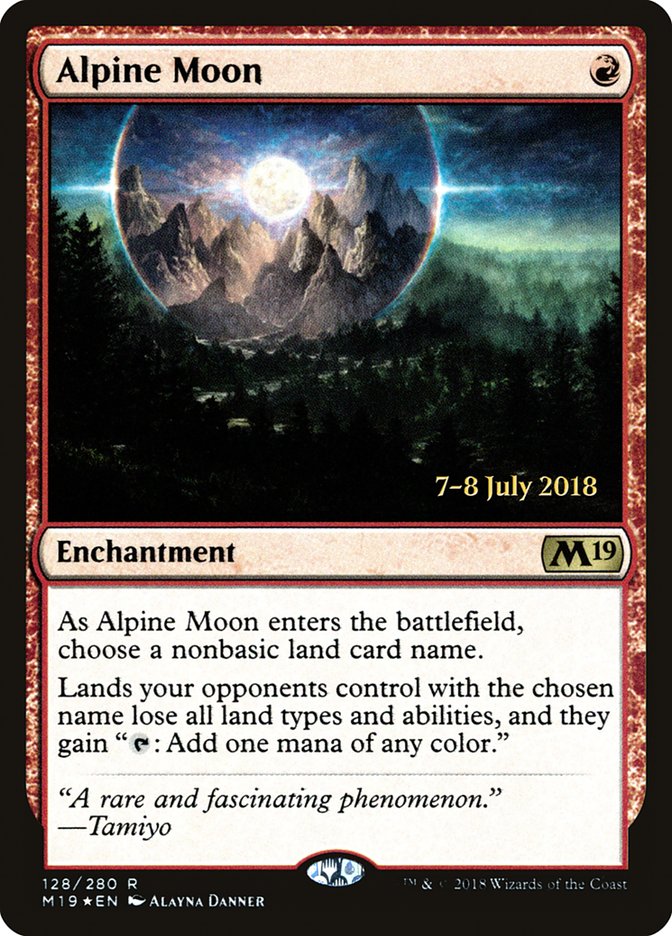 Alpine Moon (Prerelease) (Core Set 2019) - (Foil): Core Set 2019 Promos