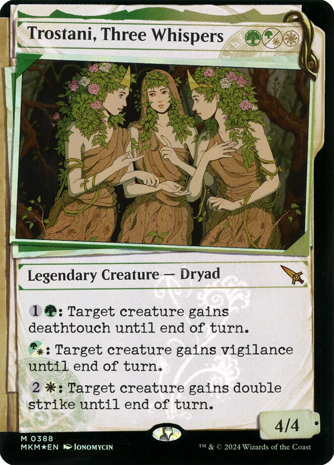 Trostani, Three Whispers (Showcase) (Invisible Ink Foil) - (Foil): Murders at Karlov Manor