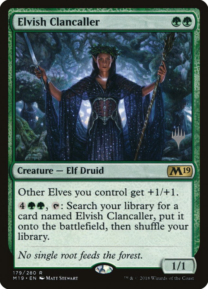 Elvish Clancaller (Promo Pack) (Core Set 2019): Core Set 2019 Promos
