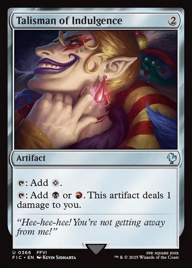 Talisman of Indulgence: Final Fantasy Commander