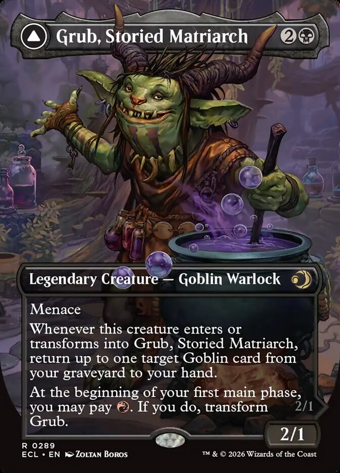 Grub, Storied Matriarch // Grub, Notorious Auntie - (Foil): Lorwyn Eclipsed