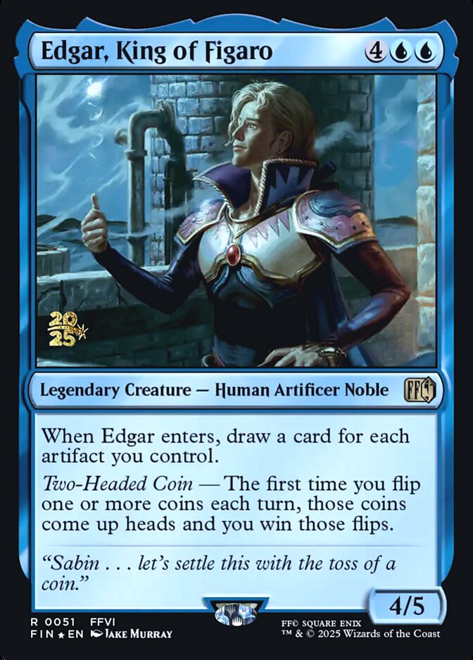 Edgar, King of Figaro (Prerelease) (FINAL FANTASY) - (Foil): Final Fantasy Promos