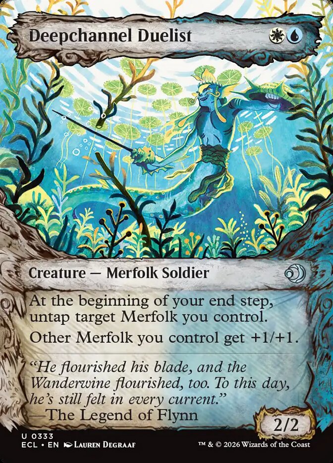 Deepchannel Duelist - (Foil): Lorwyn Eclipsed