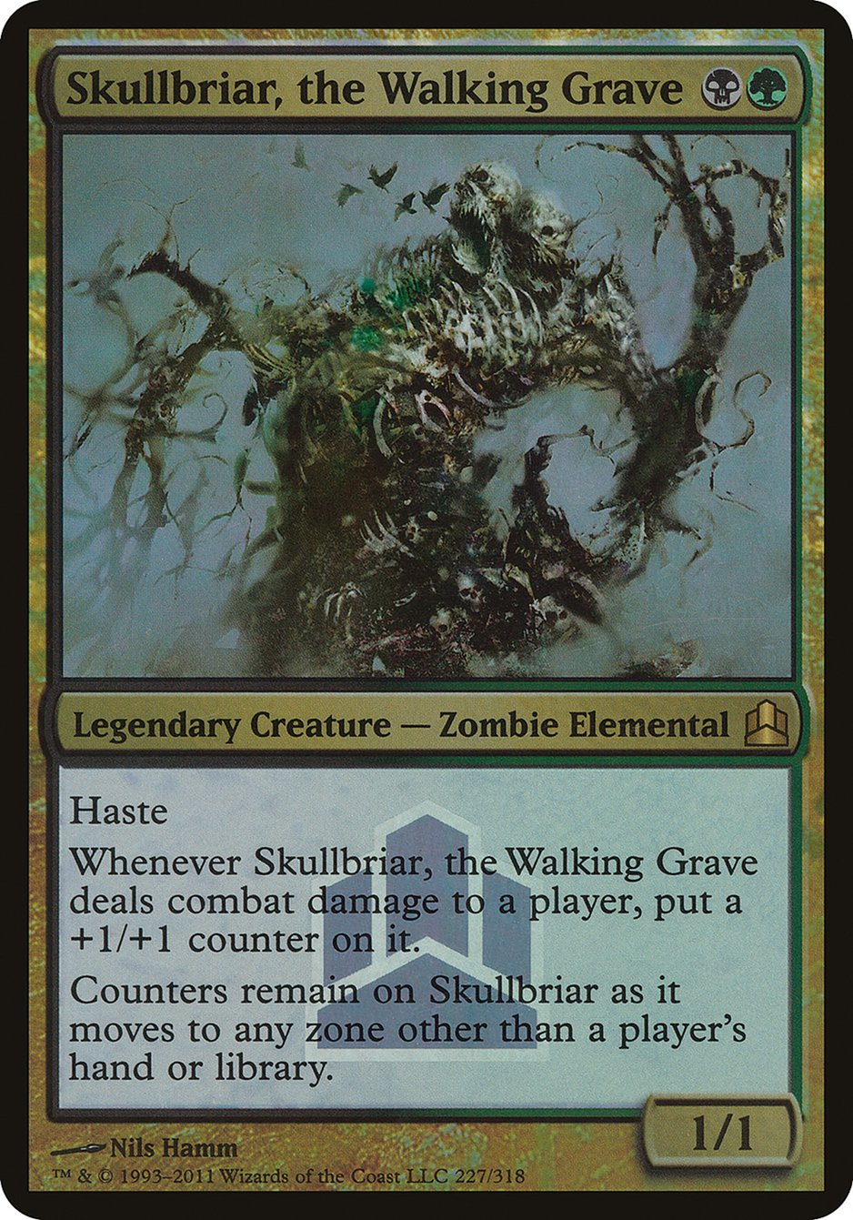 Skullbriar, the Walking Grave - (Foil): Commander 2011 Launch Party