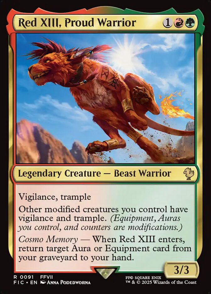 Red XIII, Proud Warrior: Final Fantasy Commander