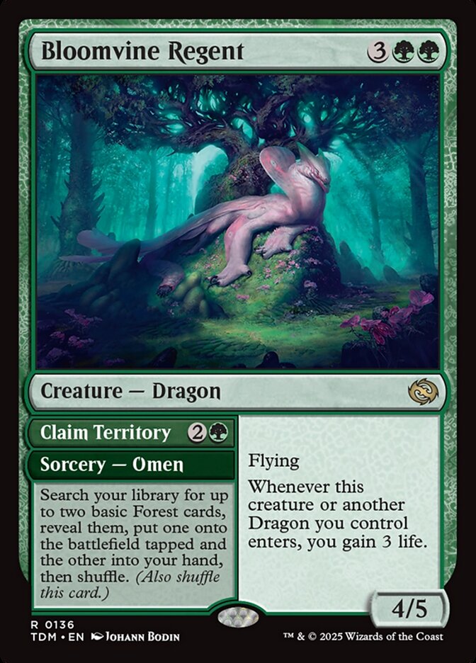 Bloomvine Regent // Claim Territory: Tarkir: Dragonstorm