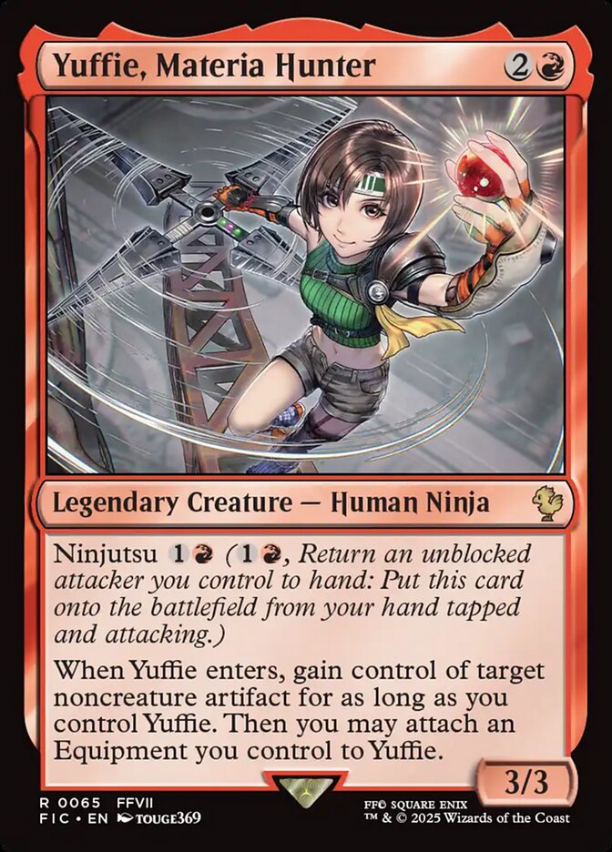 Yuffie, Materia Hunter (Surge Foil) - (Foil): Final Fantasy Commander