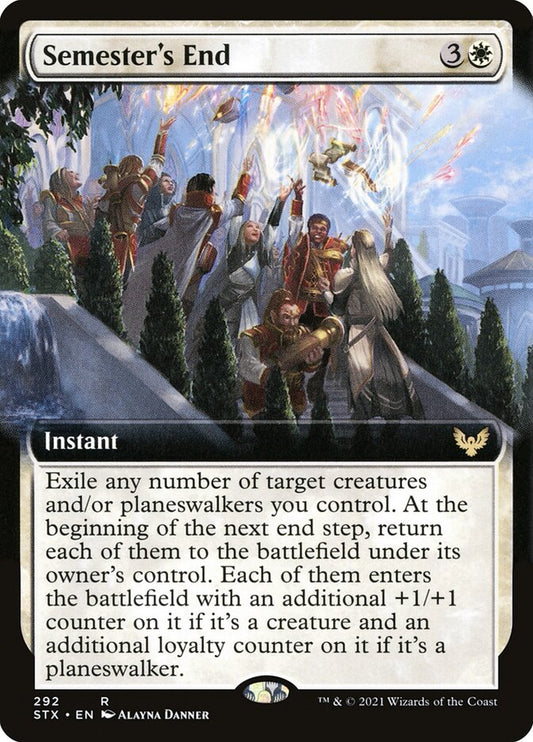 Semester's End (Extended Art) - (Foil): Strixhaven: School of Mages