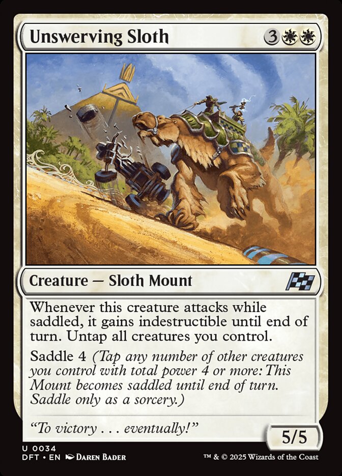 Unswerving Sloth: Aetherdrift