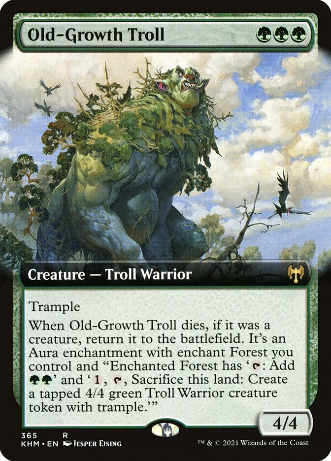Old-Growth Troll (Extended Art): Kaldheim