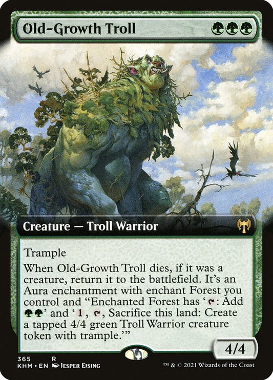 Old-Growth Troll (Extended Art): Kaldheim