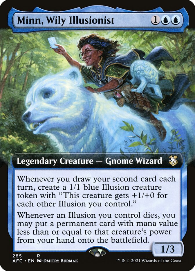 Minn, Wily Illusionist (Extended Art): Forgotten Realms Commander