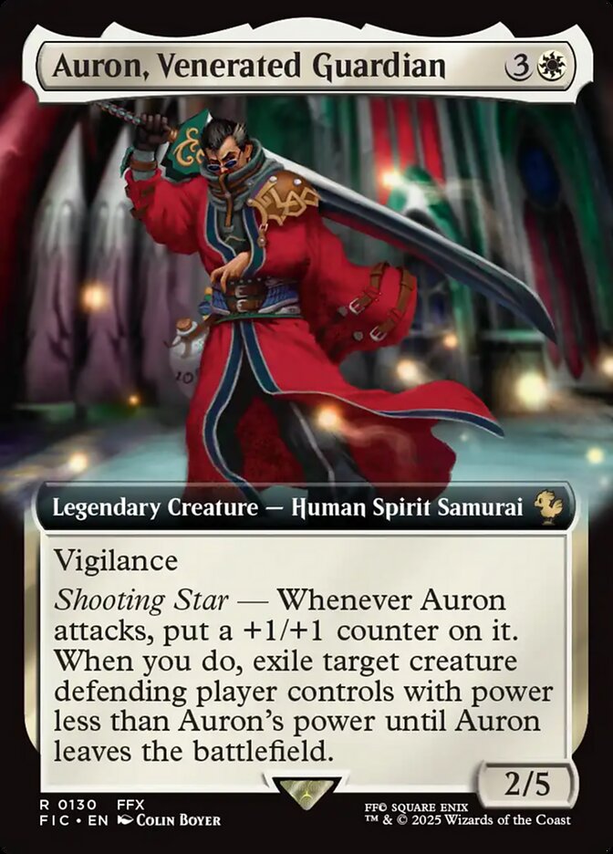 Auron, Venerated Guardian (Extended Art): Final Fantasy Commander