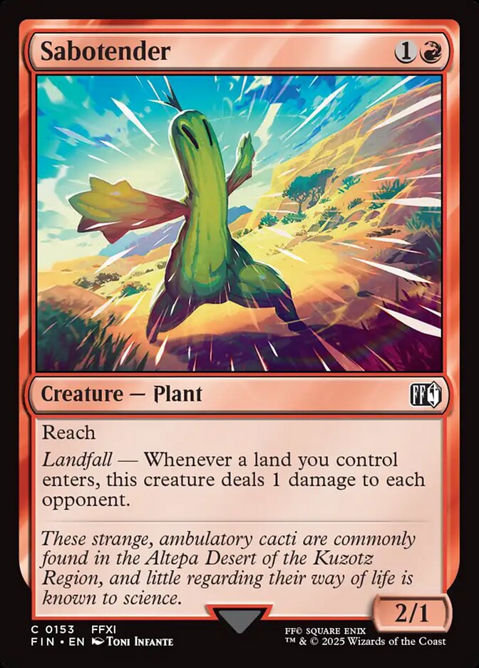 Sabotender - (Foil): Final Fantasy