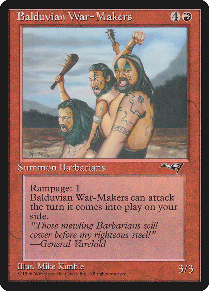 Balduvian War-Makers (Sky Background): Alliances