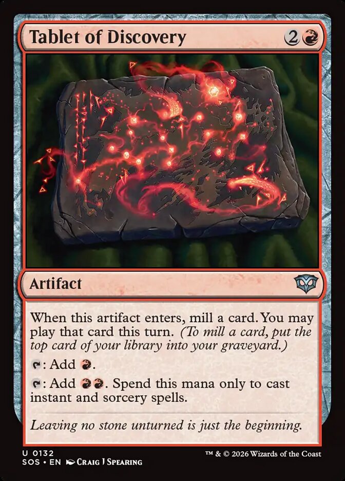 Tablet of Discovery - (Foil): Secrets of Strixhaven