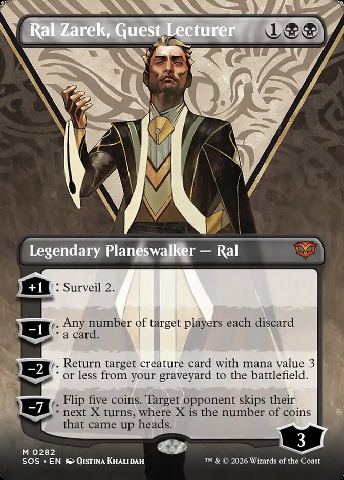 Ral Zarek, Guest Lecturer - (Foil): Secrets of Strixhaven