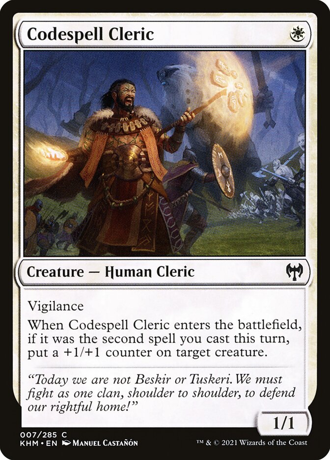Codespell Cleric - (Foil): Kaldheim