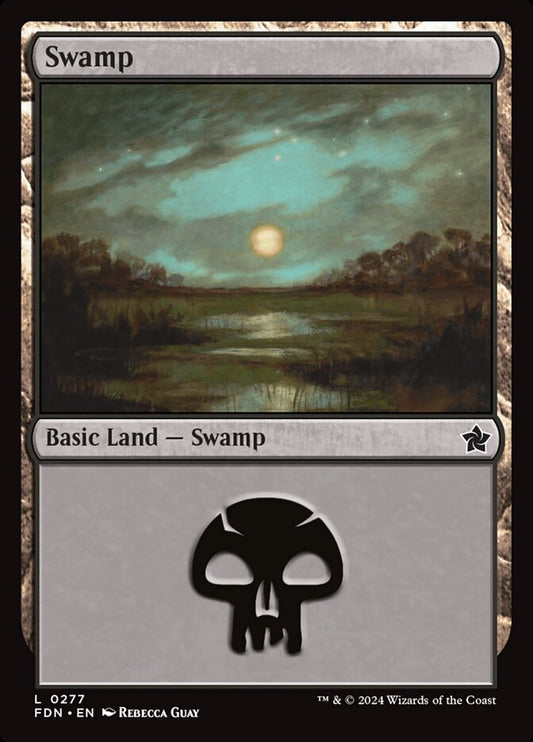 Swamp (#277) - (Foil): Foundations