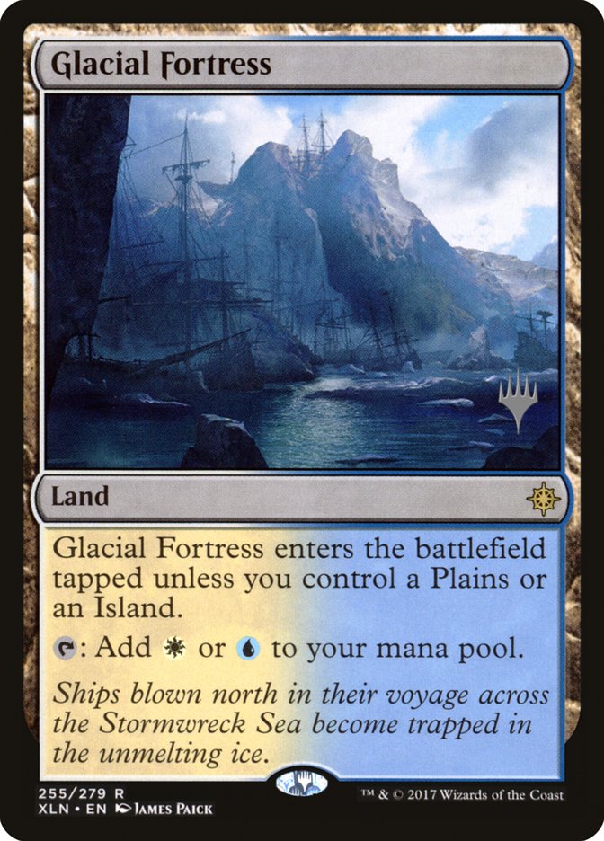 Glacial Fortress (Promo Pack) (Ixalan) - (Foil): Ixalan Promos