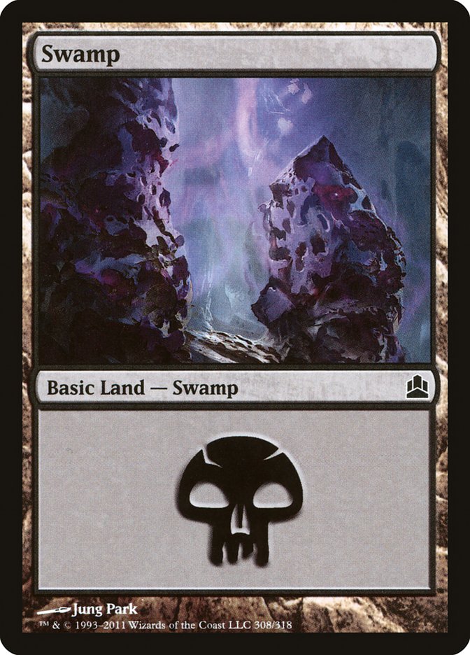 Swamp (#308): Commander 2011