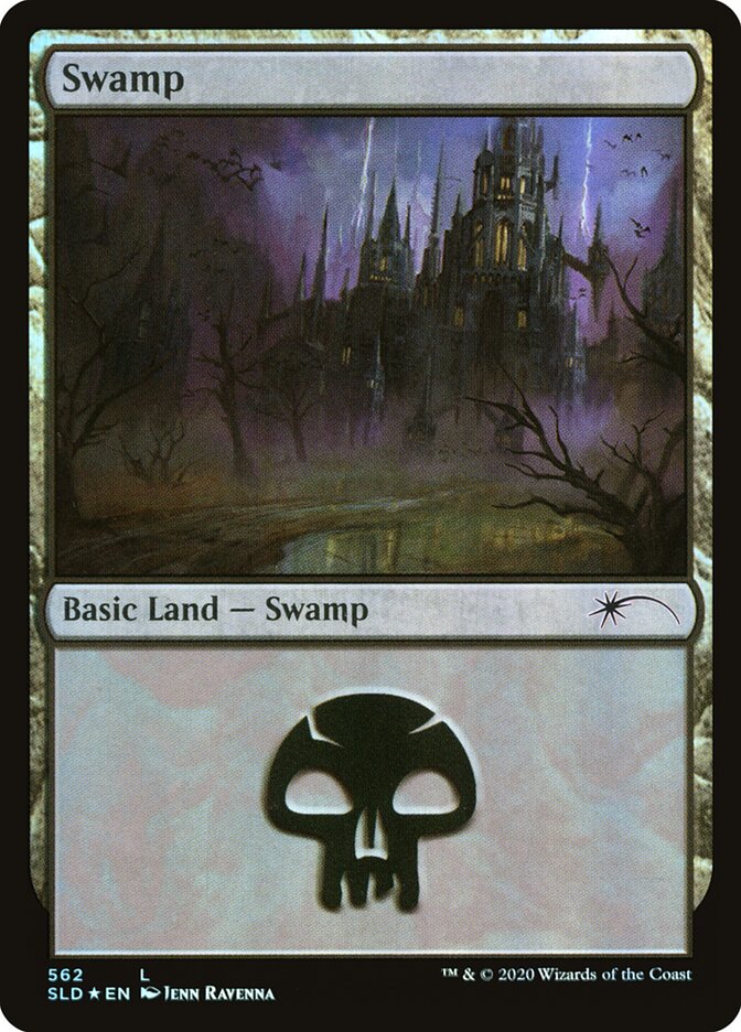 Swamp (Secret Lair) (#562) - (Foil): Secret Lair Drop