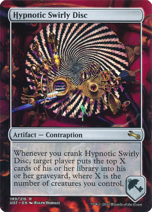 Hypnotic Swirly Disc: Unstable