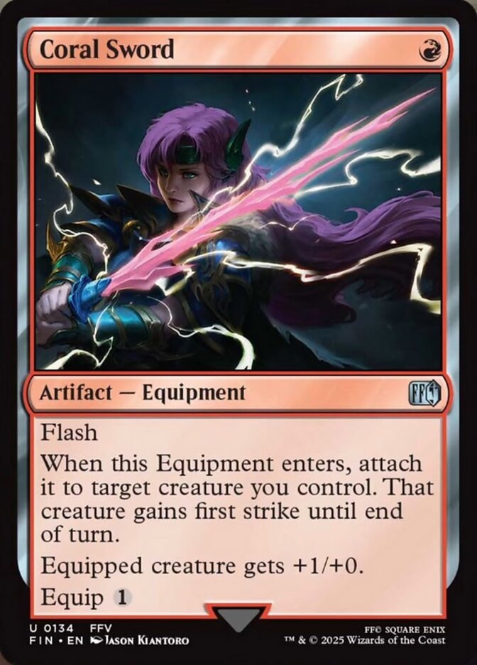 Coral Sword - (Foil): Final Fantasy